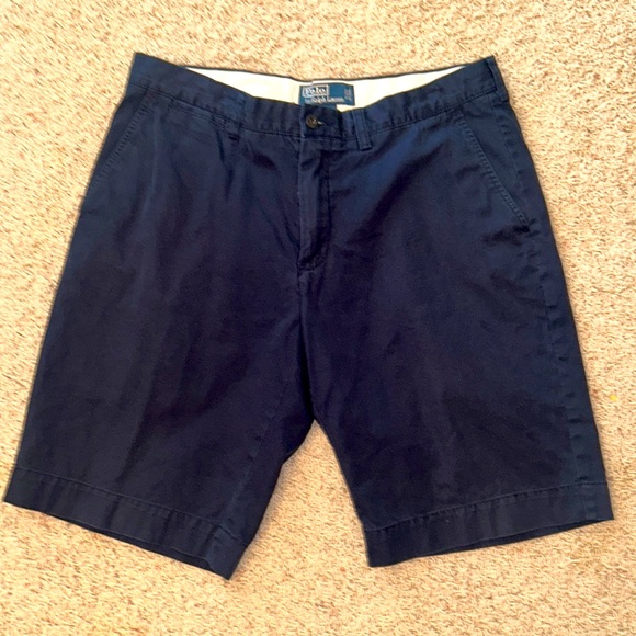 POLO🐎by Ralph Lauren SHORTS Flat Front Men’s Size 34😎VERY GOOD CONDITION! - Picture 2 of 11